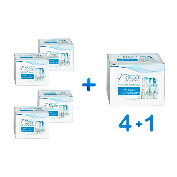 Ampollas faciales 10x2 ml (Cualquier 5 paquetes de su elección) : 4+1 (1 ud como regalo)