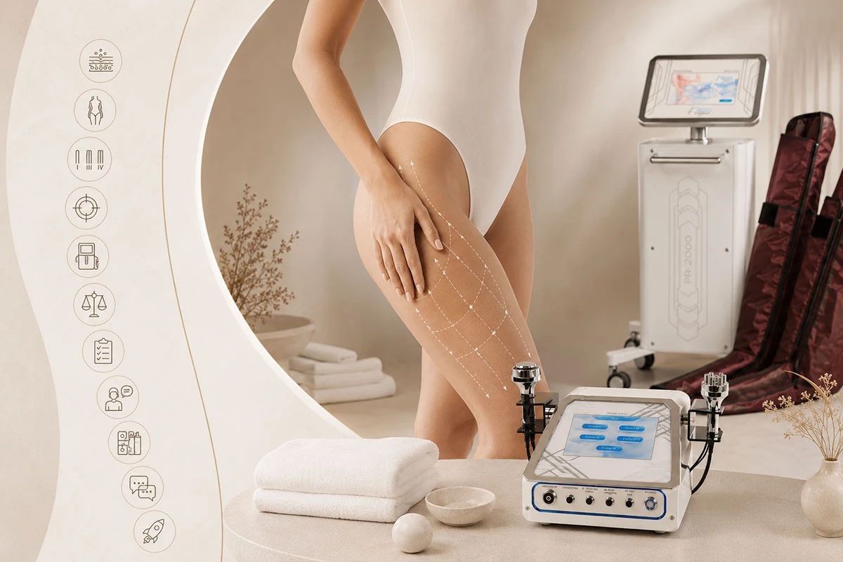 corrección de la celulitis con aparatología estética para salones de belleza